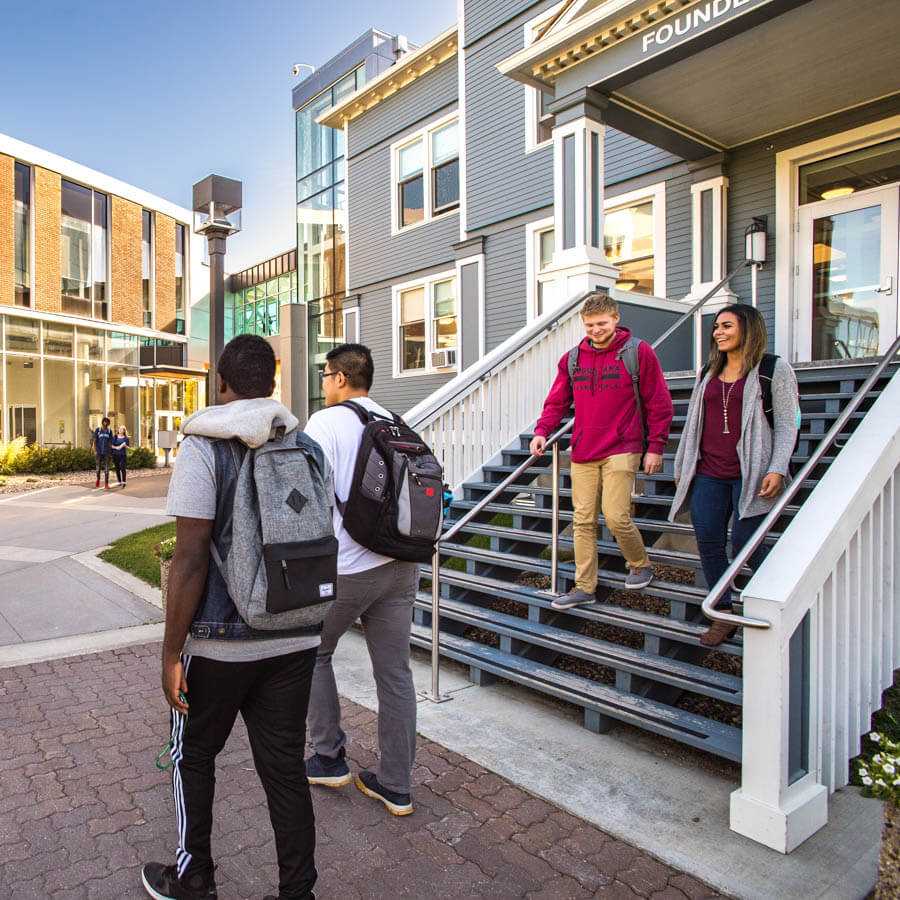 Students on the U of A Augustana Campus