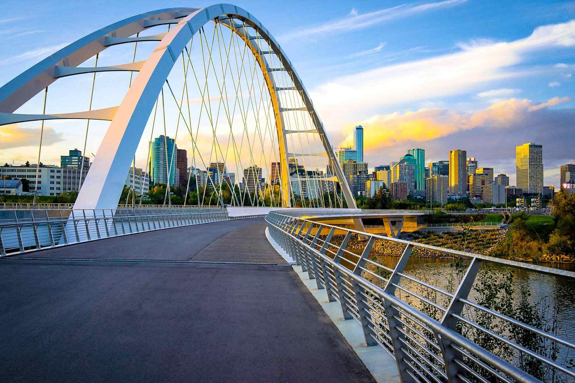 Walterdale Bridge at Sunset